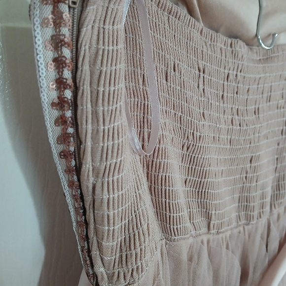 Deb Plus Dress Sequin Asymetrical  Lace Party HOCO Wedding Quince Size 16 - Picture 6 of 11